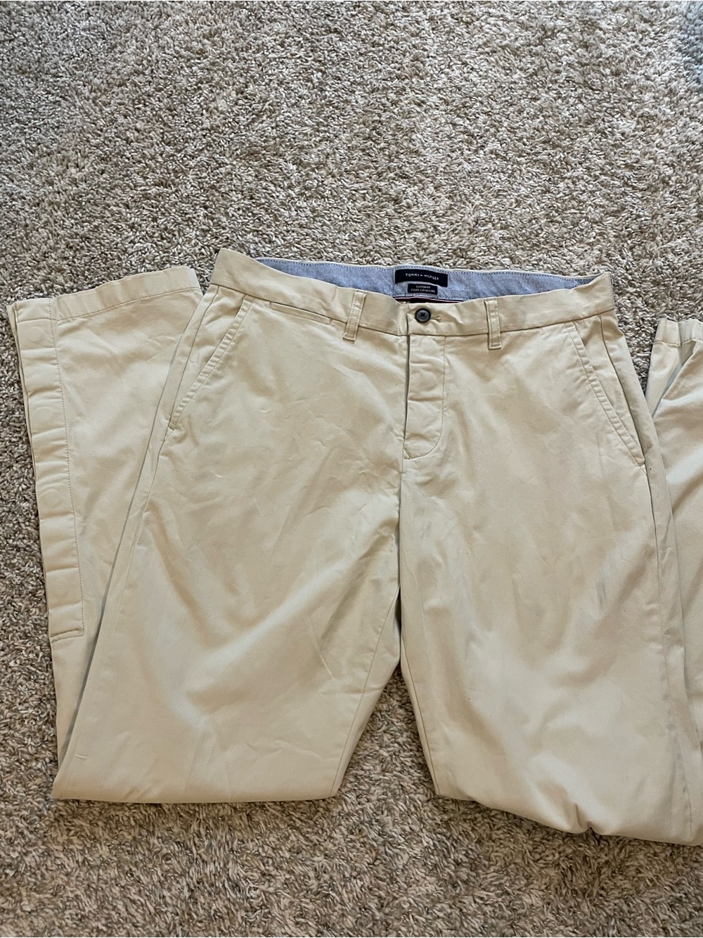 Tommy Hilfiger Adaptive Velcro Magnetic Fly and Leg Closures Tan 34x32 - Picture 5 of 8